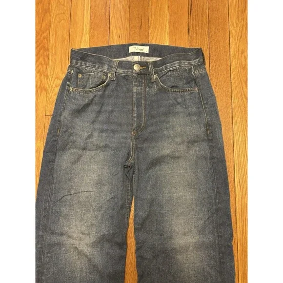 rag & bone Miramar Sofie Wide Leg Faux Denim Liquid Tencel Pants Blue Size 25 - Picture 4 of 9